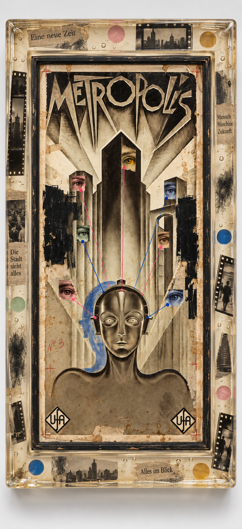 Póster Película Metrópolis | Cuadro decorativo, arte contemporáneo y estilo industrial